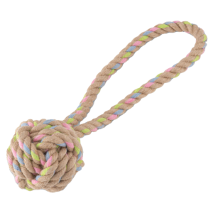 Juguete pelota de cáñamo con loop